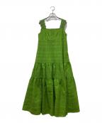 FOXEYフォクシー）の古着「Jardin D'amalfi ノースリーブワンピース」｜グリーン