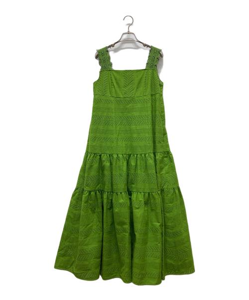 FOXEY（フォクシー）FOXEY (フォクシー) Jardin D'amalfi ノースリーブワンピース グリーン サイズ:40の古着・服飾アイテム