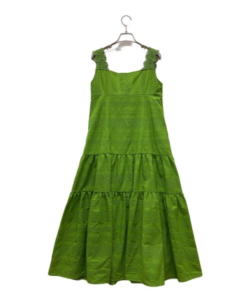 FOXEY（フォクシー）FOXEY (フォクシー) Jardin D'amalfi ノースリーブワンピース グリーン サイズ:40の古着・服飾アイテム