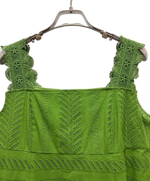 FOXEY（フォクシー）FOXEY (フォクシー) Jardin D'amalfi ノースリーブワンピース グリーン サイズ:40の古着・服飾アイテム