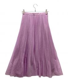 ANAYI（アナイ）の古着「スパンオーガンジープリーツスカート」｜ピンク