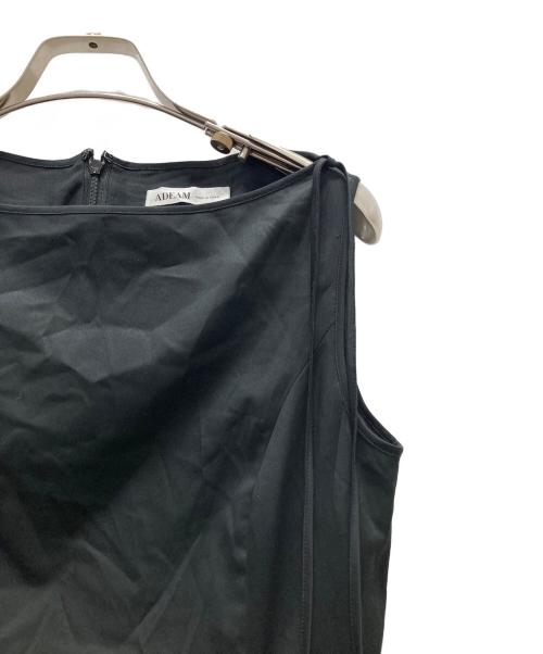 ADEAM（アディアム）ADEAM (アディアム) Suzu Dress ノースリーブワンピース ブラックの古着・服飾アイテム
