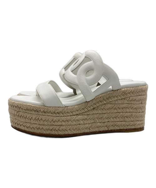 HERMES（エルメス）HERMES (エルメス) エスパドリーユイテア30 ホワイト サイズ:36の古着・服飾アイテム