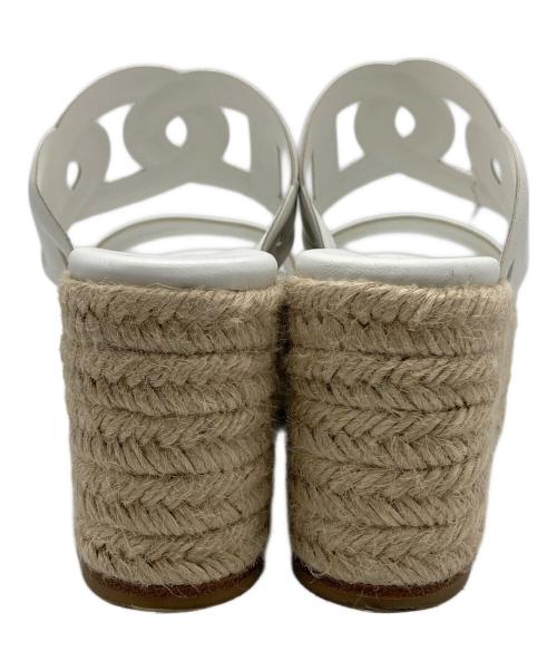 HERMES（エルメス）HERMES (エルメス) エスパドリーユイテア30 ホワイト サイズ:36の古着・服飾アイテム