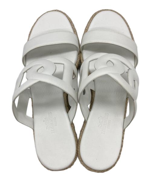 HERMES（エルメス）HERMES (エルメス) エスパドリーユイテア30 ホワイト サイズ:36の古着・服飾アイテム