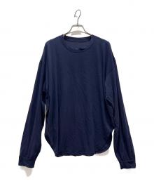 BLACK by moussy（ブラックバイマウジー）の古着「sheer long t-shirt」｜ネイビー
