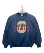 RUSSELL ATHLETICラッセルアスレチック）の古着「USA製ワッペンスウェット」｜ネイビー