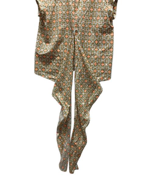 BACCA（バッカ）BACCA (バッカ) サマーリバティ コットンリボンブラウス ブラウン サイズ:Sの古着・服飾アイテム