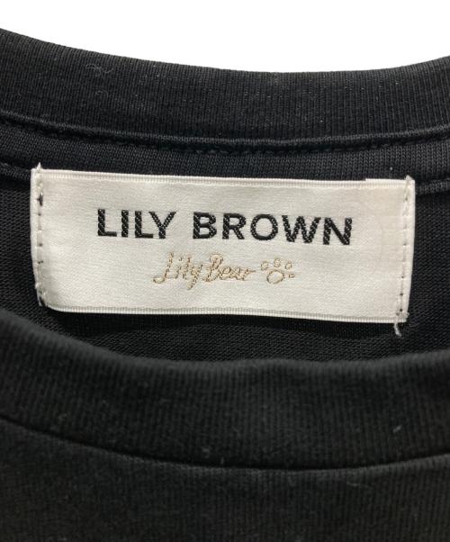 Lily Brown（リリーブラウン）Lily Brown (リリーブラウン) Lily BearTシャツ ブラック サイズ:FREEの古着・服飾アイテム