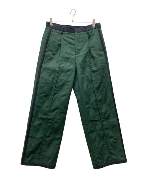 UNITED TOKYO（ユナイテッドトーキョー）UNITED TOKYO (ユナイテッドトーキョー) ダイヤキルトスラックス グリーン サイズ:3の古着・服飾アイテム