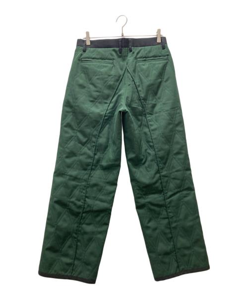 UNITED TOKYO（ユナイテッドトーキョー）UNITED TOKYO (ユナイテッドトーキョー) ダイヤキルトスラックス グリーン サイズ:3の古着・服飾アイテム