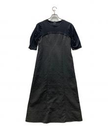 nano・universe（ナノ・ユニバース）の古着「ビスチェコンビフクレジャガードワンピース」｜ブラック