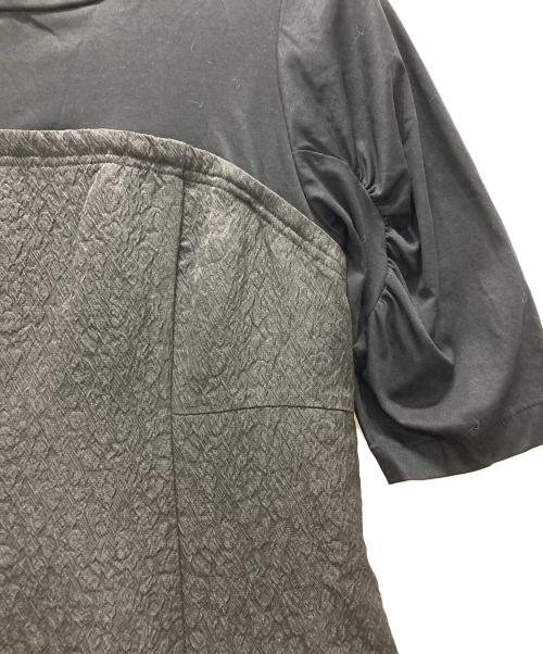 nano・universe（ナノ・ユニバース）nano・universe (ナノ・ユニバース) ビスチェコンビフクレジャガードワンピース ブラック サイズ:Sの古着・服飾アイテム