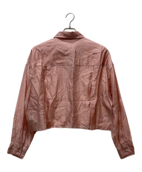 La boutique BonBon（ラブティックボンボン）La boutique BonBon (ラブティックボンボン) シアークロップドシャツ ピンク サイズ:Fの古着・服飾アイテム