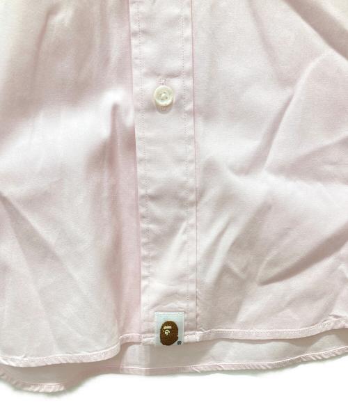 A BATHING APE（ア ベイシング エイプ）A BATHING APE (ア ベイシング エイプ) 長袖シャツ ピンク サイズ:Sの古着・服飾アイテム