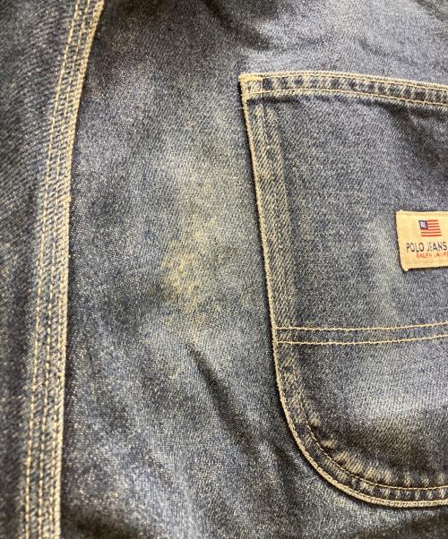 POLO JEANS CO.（ポロジーンズカンパニー）POLO JEANS CO. (ポロジーンズカンパニー) 赤ループ ペインターバギーデニムパンツ インディゴ サイズ:W38の古着・服飾アイテム
