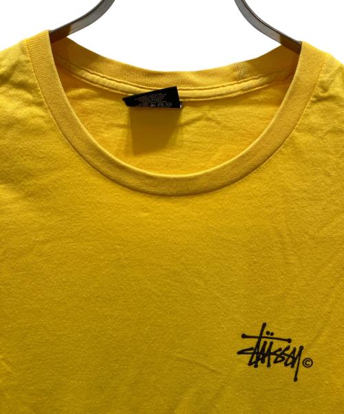 stussy（ステューシー）stussy (ステューシー) ロゴプリントTシャツ イエロー サイズ:Mの古着・服飾アイテム
