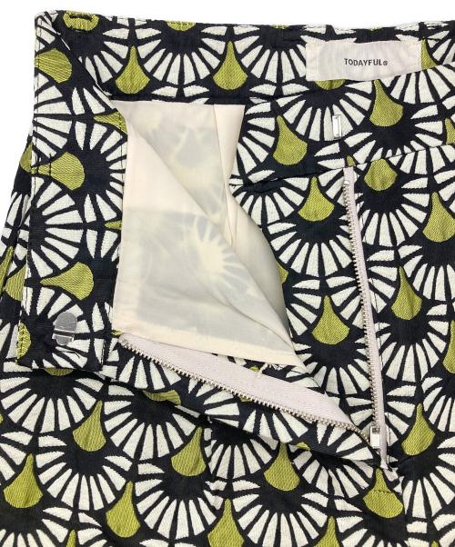 TODAYFUL（トゥデイフル）TODAYFUL (トゥデイフル) Jacquard Slit Trousers ブラック サイズ:Mの古着・服飾アイテム