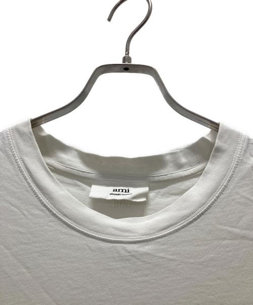 AMI Alexandre Mattiussi（アミアレクサンドルマテュッシ）AMI Alexandre Mattiussi (アミアレクサンドルマテュッシ) ハート刺繍Tシャツ ホワイト サイズ:Lの古着・服飾アイテム
