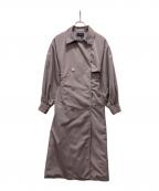 EMODAエモダ）の古着「バルキースリーブトレンチコート」｜パープル