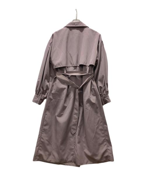EMODA（エモダ）EMODA (エモダ) バルキースリーブトレンチコート パープル サイズ:Fの古着・服飾アイテム