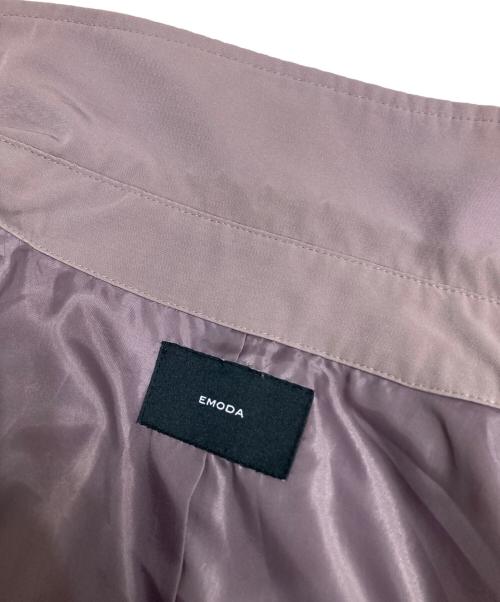 EMODA（エモダ）EMODA (エモダ) バルキースリーブトレンチコート パープル サイズ:Fの古着・服飾アイテム