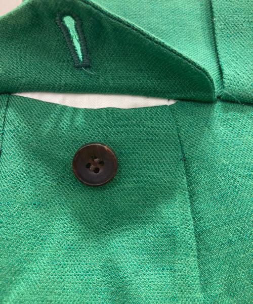 NEZU YOHINTEN（ネヅヨウヒンテン）NEZU YOHINTEN (ネヅヨウヒンテン) シャークスキン タンゴパンツ グリーン サイズ:2 未使用品の古着・服飾アイテム