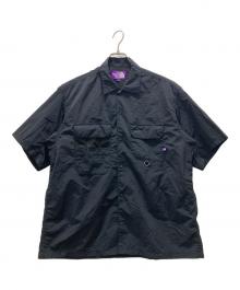THE NORTHFACE PURPLELABEL（ザ・ノースフェイス パープルレーベル）の古着「LOUNGE FIELD H/S SHIRT ナイロンラウンジフィルドハーフスリーブシャツ」｜ネイビー