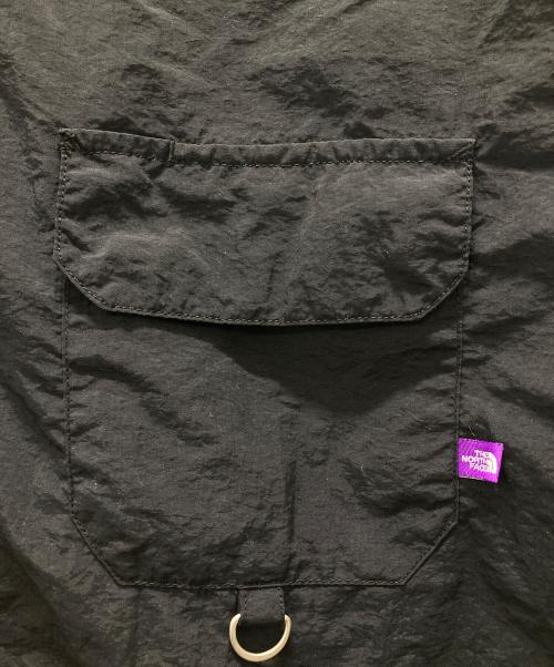 THE NORTHFACE PURPLELABEL（ザ・ノースフェイス パープルレーベル）THE NORTHFACE PURPLELABEL (ザ・ノースフェイス パープルレーベル) LOUNGE FIELD H/S SHIRT ナイロンラウンジフィルドハーフスリーブシャツ ネイビー サイズ:Mの古着・服飾アイテム