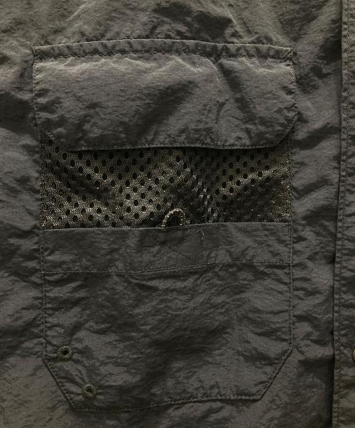 THE NORTHFACE PURPLELABEL（ザ・ノースフェイス パープルレーベル）THE NORTHFACE PURPLELABEL (ザ・ノースフェイス パープルレーベル) LOUNGE FIELD H/S SHIRT ナイロンラウンジフィルドハーフスリーブシャツ ネイビー サイズ:Mの古着・服飾アイテム