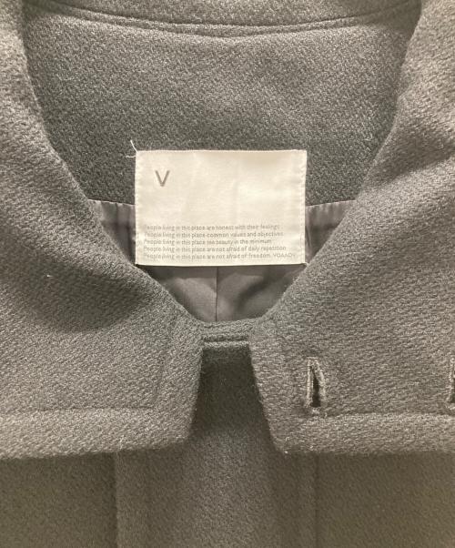 VOAAOV（ヴォアーブ）VOAAOV (ヴォアーブ) WOOL OVERSIZE STANDCOLLAR COAT ブラック サイズ:Lの古着・服飾アイテム