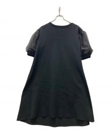 CELFORD（セルフォード）の古着「スリーブシースルーワンピース」｜ブラック