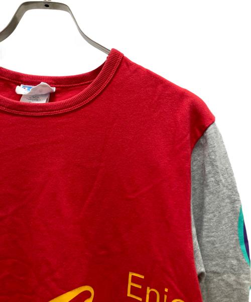 Champion（チャンピオン）Champion (チャンピオン) Coca Cola (コカコーラ) ロングスリーブカットソー レッド サイズ:Sの古着・服飾アイテム