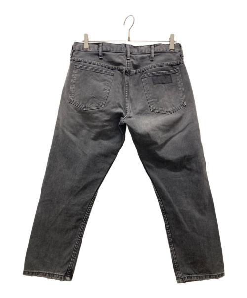 Wrangler（ラングラー）Wrangler (ラングラー) Ron Herman (ロンハーマン) クロップド ダメージ加工デニムパンツ グレー サイズ:Mの古着・服飾アイテム