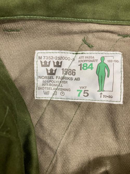 スウェーデン軍（スウェーデングン）スウェーデン軍 (スウェーデングン) M-59カーゴパンツ グリーン サイズ:不明の古着・服飾アイテム