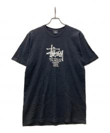 stussy（ステューシー）の古着「ロゴプリントTシャツ」｜ブラック