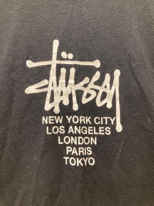 stussy（ステューシー）stussy (ステューシー) ロゴプリントTシャツ ブラック サイズ:Mの古着・服飾アイテム