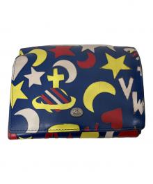 Vivienne Westwood（ヴィヴィアンウエストウッド）の古着「STAR HEART MOON2つ折財布」｜ネイビー