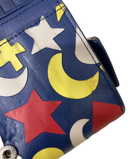 Vivienne Westwood（ヴィヴィアンウエストウッド）Vivienne Westwood (ヴィヴィアンウエストウッド) STAR HEART MOON2つ折財布 ネイビーの古着・服飾アイテム