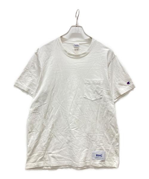 Champion（チャンピオン）Champion (チャンピオン) RHC Ron Herman (アールエイチシー ロンハーマン) 別注ポケットTシャツ ホワイト サイズ:Mの古着・服飾アイテム