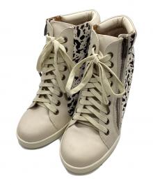 LANVIN en Bleu（ランバンオンブルー）の古着「インヒール ハラコスニーカー」｜ホワイト