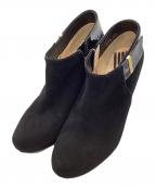 LANVIN en Bleuランバンオンブルー）の古着「ピンヒールショートブーツ」｜ブラック