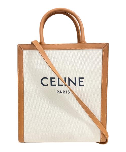 CELINE（セリーヌ）CELINE (セリーヌ) スモール バーティカル カバ トートバッグ アイボリーの古着・服飾アイテム