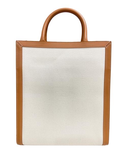 CELINE（セリーヌ）CELINE (セリーヌ) スモール バーティカル カバ トートバッグ アイボリーの古着・服飾アイテム