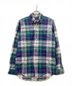 POLO RALPH LAURENポロ・ラルフローレン）の古着「チェックBDシャツ」｜ネイビー