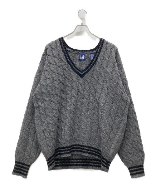 GAP（ギャップ）GAP (ギャップ) オールドギャップ チルデンニット グレー サイズ:Lの古着・服飾アイテム