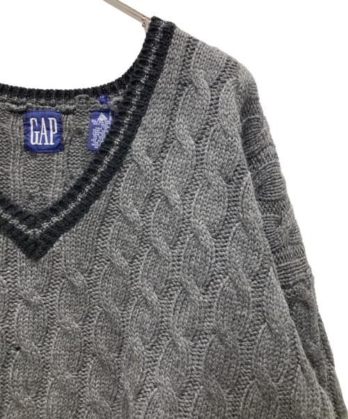 GAP（ギャップ）GAP (ギャップ) オールドギャップ チルデンニット グレー サイズ:Lの古着・服飾アイテム