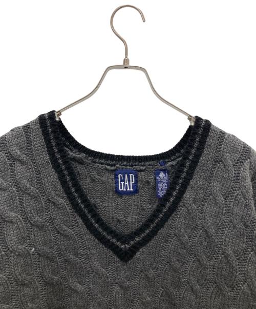 GAP（ギャップ）GAP (ギャップ) オールドギャップ チルデンニット グレー サイズ:Lの古着・服飾アイテム