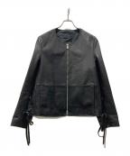 Wizzardウィザード）の古着「馬革レザージャケット」｜ブラック