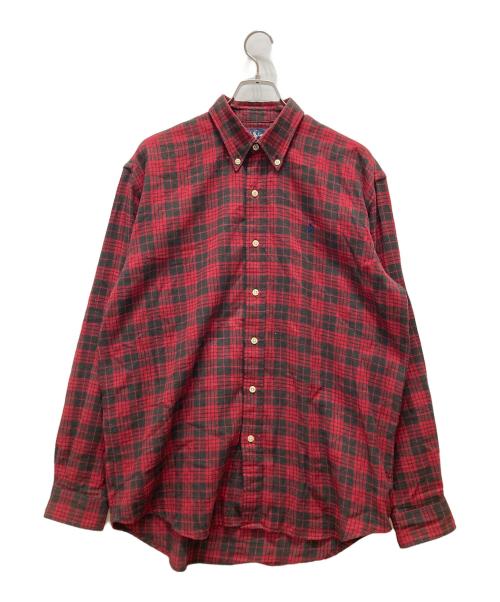 RALPH LAUREN（ラルフローレン）RALPH LAUREN (ラルフローレン) チェックBDシャツ レッド サイズ:Mの古着・服飾アイテム